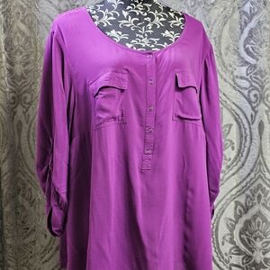 Torrid Vibrant Purple Blouse